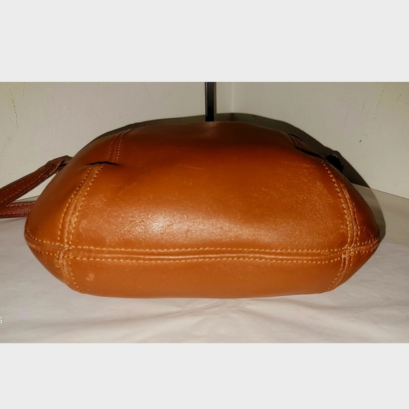 Coach USA 9990 Vintage British Tan Leather Framed Small Crossbody Pouch - Picture 3 of 8